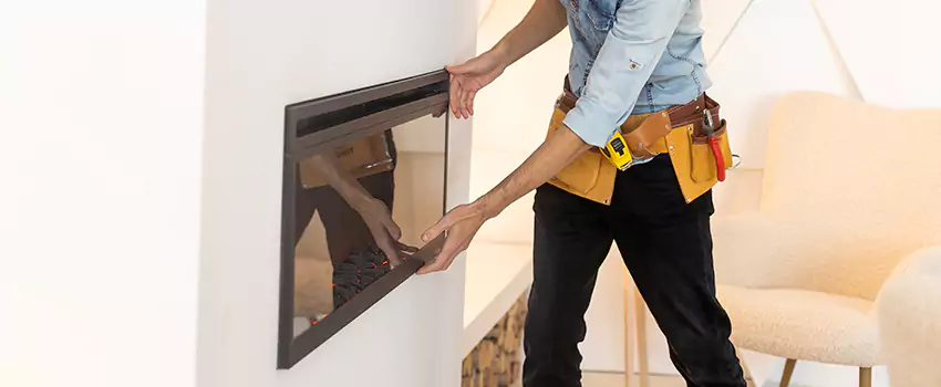 Metal Fireplace Installation in Moorpark, California
